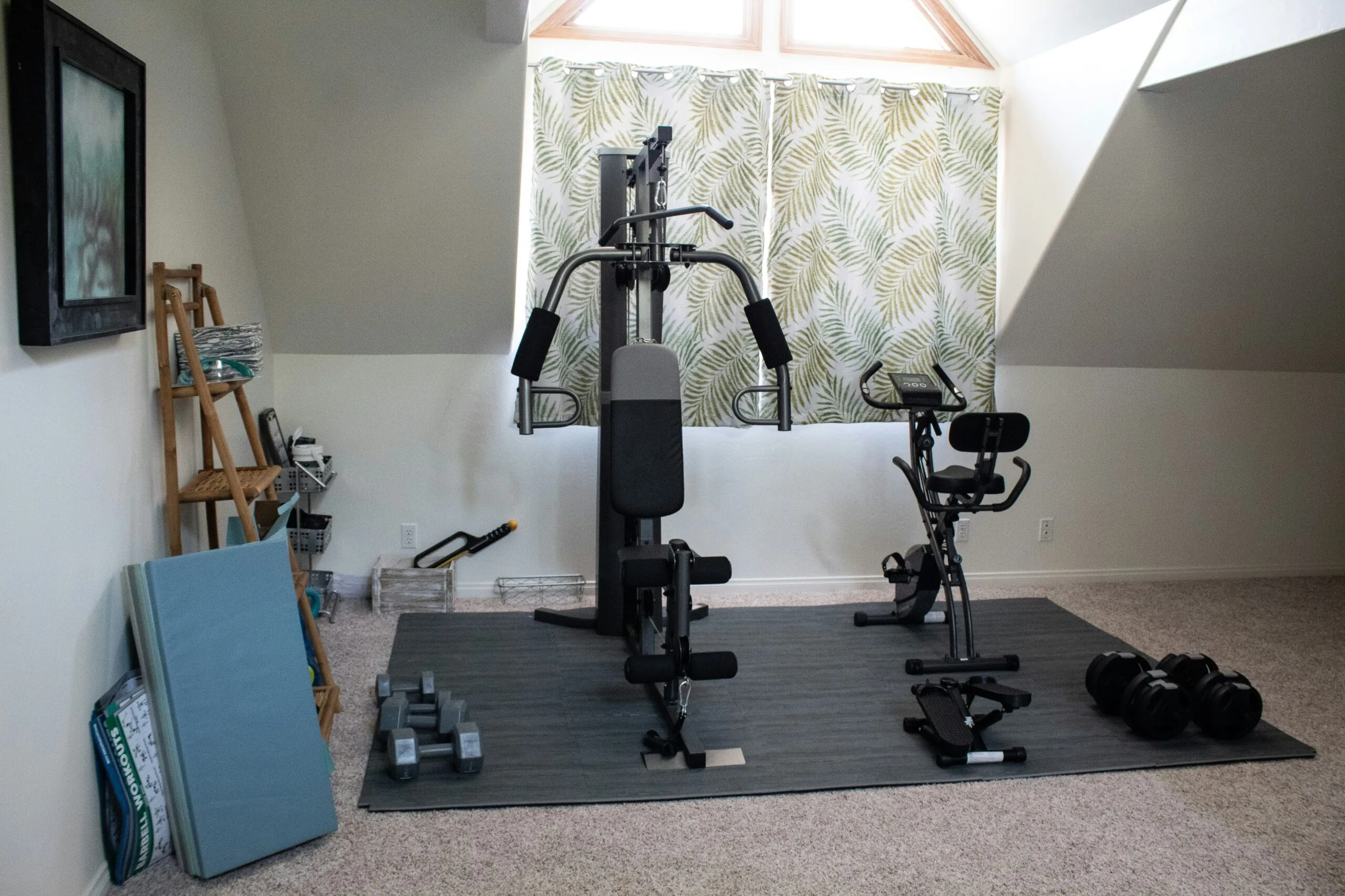 Budget-friendly home gym setup with affordable fitness equipment under $100